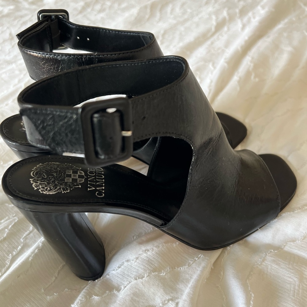 Vince Camuto Black Patent Leather Heels - Picture 8 of 14